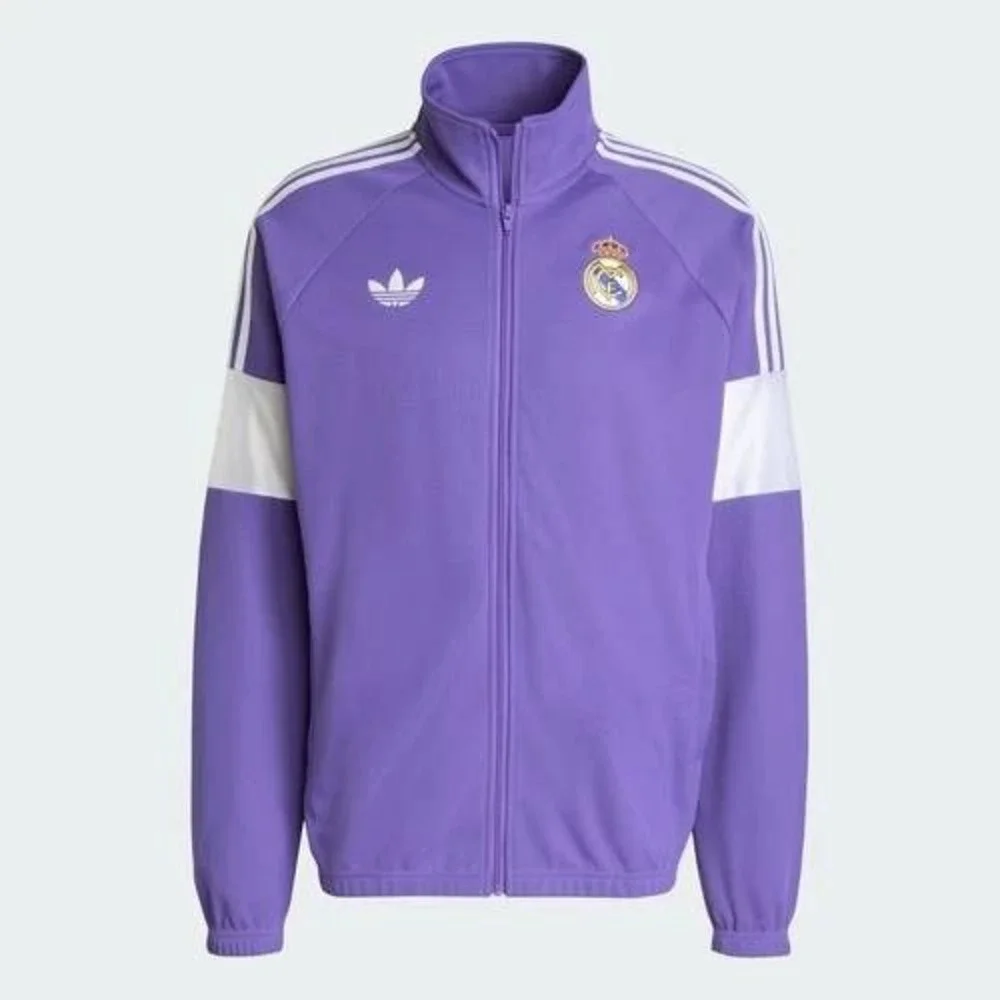Adidas Real Madrid LFSTLR Track Jacket Men's Size Large Purple Full Zip KC7790
